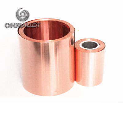Folha de cobre vermelho de 0,05 mm * 50 mm, folha de cobre puro de 99,9% Cu para placa principal de telefone celular